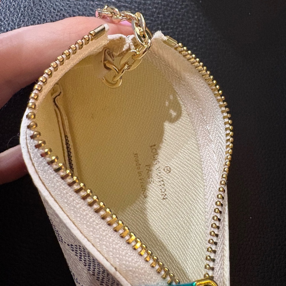 Designer inspired Checkered Keychain Wallet - Picture 5 of 5